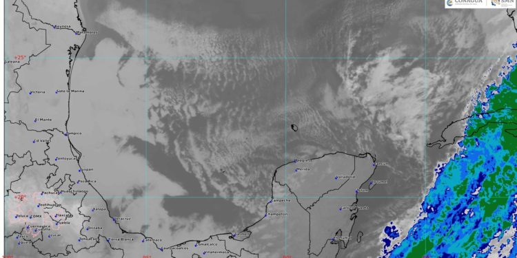 Prevén cielo nublado con lluvias aisladas en Quintana Roo