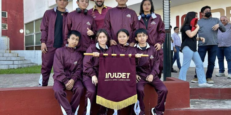 Macuspana abandera a los deportistas de judo que participarán en la Ciudad de México