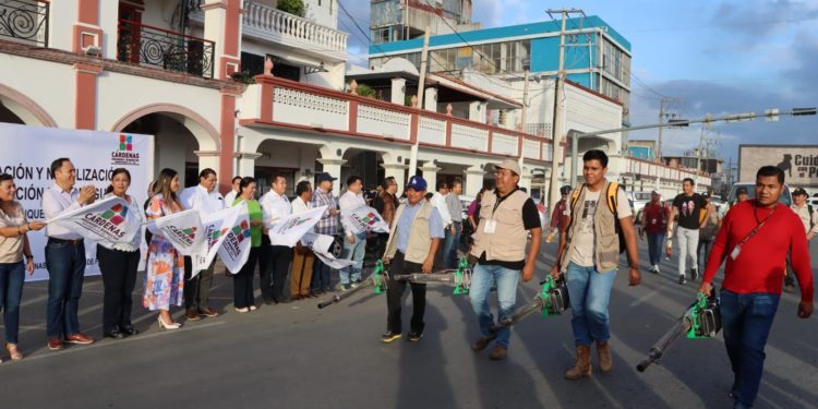 Inicia en Cárdenas campaña de descacharrización y nebulización contra el Dengue