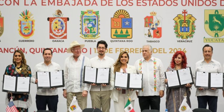 En Quintana Roo, Embajada y empresarios de Estados Unidos reafirman su apuesta por la inversión y crecimiento en el sur sureste: Mara Lezama