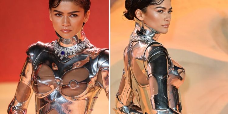 Zendaya sorprende a sus fans con un extraordinario traje robot