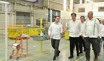 Nueva planta de SEWS catapulta a Tabasco como destino industrial, afirma Carlos Merino