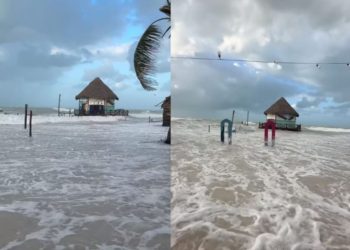 Isla Holbox queda afectado tras fuertes vientos del frente frío Núm 32