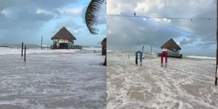 Isla Holbox queda afectado tras fuertes vientos del frente frío Núm 32