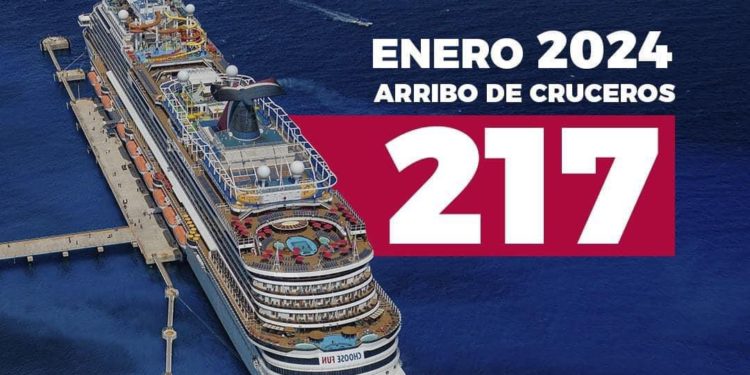 Llegada de cruceros a Quintana Roo supera récord tras pandemia