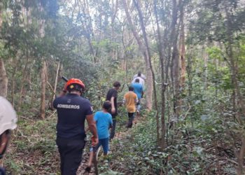 Rescatan a tres menores de edad, extraviados en la selva en Tulum