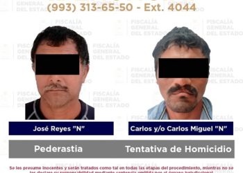 Detiene FGE a sujetos relacionados con robo y violación