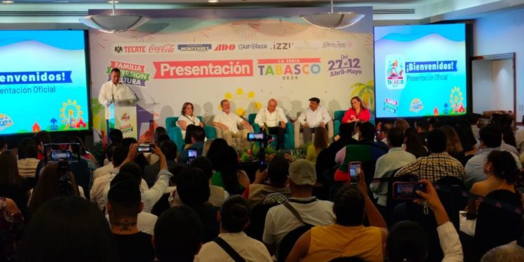 Presentan actividades de la Feria Tabasco 2024 “Familia, Diversión y Cultura”