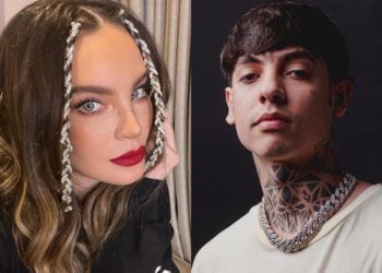 Belinda y Natanael Cano aparecen juntos en un estudio de grabación