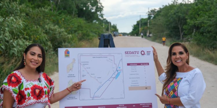 Inversión histórica para transformar Los Chunes en Quintana Roo: Mara Lezama