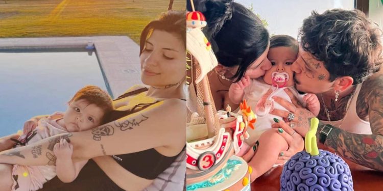 Cazzu y Christian Nodal presentan a su hija ante miles de fans