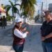 Supervisa Mara Lezama trabajos en Holbox tras frente frío