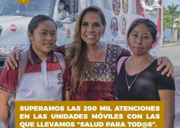 Logra Mara Lezama más de 200 mil atenciones médicas con “Salud para Tod@s”