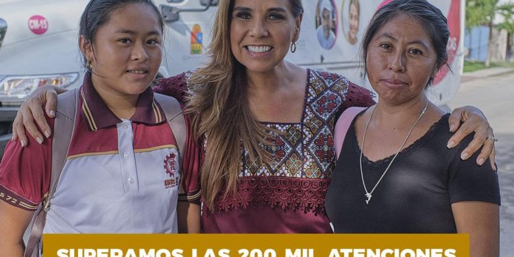 Logra Mara Lezama más de 200 mil atenciones médicas con “Salud para Tod@s”