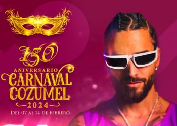 Llega el cantante colombiano, Maluma con el colosal cierre del Carnaval Cozumel 2024