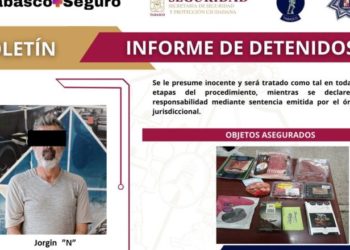 Policías detienen en Casa Blanca a sujeto por robar bisteces y salchichas