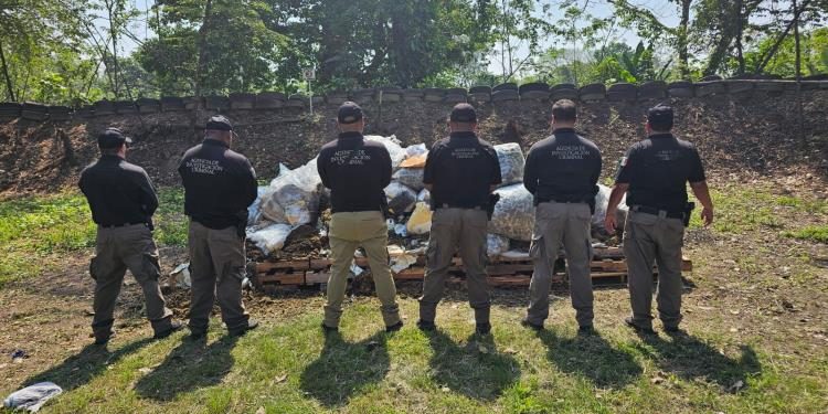 FGR incinera casi una tonelada de droga en Tabasco
