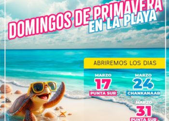 Los parques Punta Sur y Chankanaab, abrirán sus puertas los domingos de Vacaciones de Semana Santa