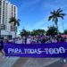 Miles de mujeres marchan por el Día Internacional de la mujer en Cancún