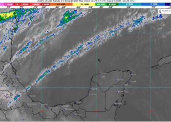 Prevén cielo parcialmente nublado con lluvias aisladas en Quintana Roo