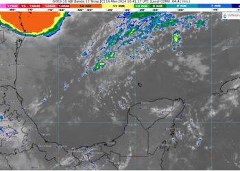 Prevén cielo nublado con lluvias aisladas para Quintana Roo