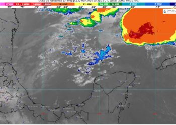 Prevén cielo medio nublado a nublado con lluvias puntuales en Quintana Roo