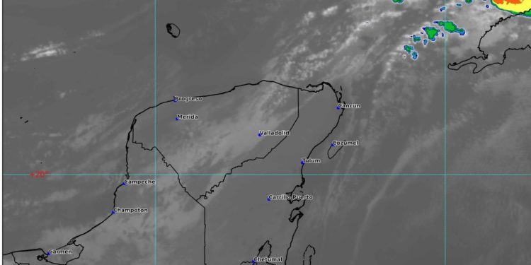 Frente frío Núm 41 ocasionará lluvias aisladas en Quintana Roo