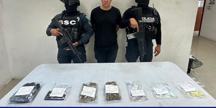 Se realiza la detención de Martín “N”, presunto implicado en delitos Contra la Salud