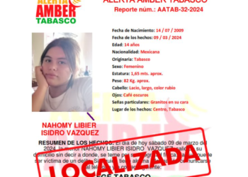 Reaparece Nahomy, joven reportada como desaparecida, por segunda ocasión