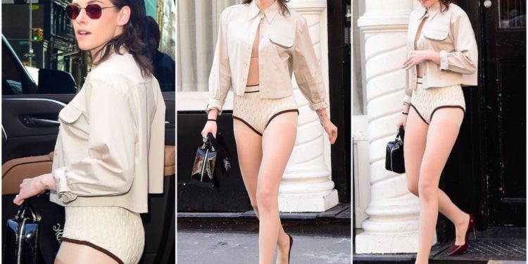 Kristen Stewart roba las miradas al salir con ropa interior en las calles de Nueva York