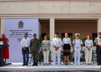 Conmemoran en Chetumal el 137 aniversario del natalicio del general Rafael E. Melgar