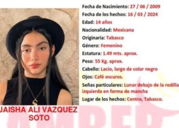 Activan alerta Amber por desaparición de menor en Centro, Tabasco