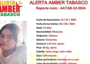 Activan Alerta Amber para localizar a adolescente desaparecida