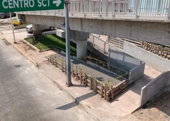 Finalizan los trabajos de adecuación en el puente peatonal de la Magisterial