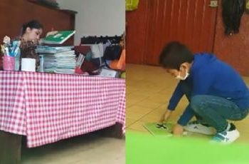 Suspenden a maestra tras aventar al piso libretas a alumnos en Toluca