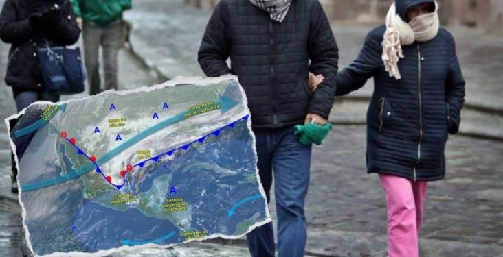 Frente frío se aproxima al territorio mexicano