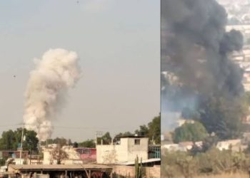 Registran explosión de un polvorín en el Edomex