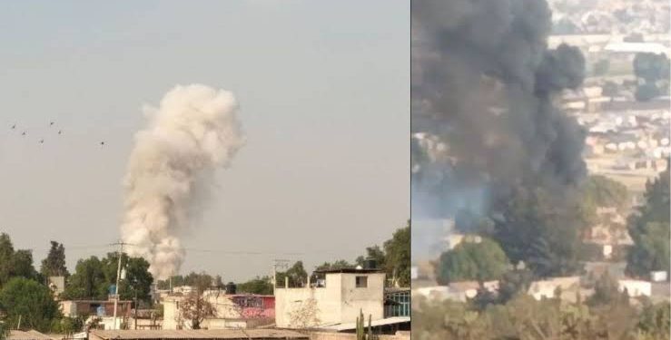 Registran explosión de un polvorín en el Edomex