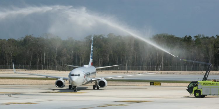 Aeropuerto de Tulum recibe por primera vez vuelos internacionales