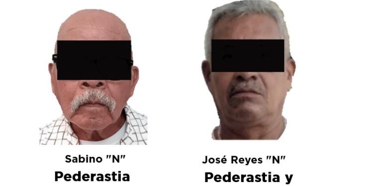 Detenidos dos adultos mayores por presuntos delitos sexuales en Tabasco