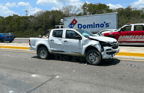 Mujer embarazada queda lesionada tras brutal accidente en la carretera 307