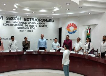 Pablo Gutiérrez Fernández toma protesta como primer regidor de Benito Juárez