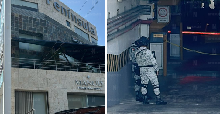 Asesinan a un hombre a balazos en plaza Península de Cancún