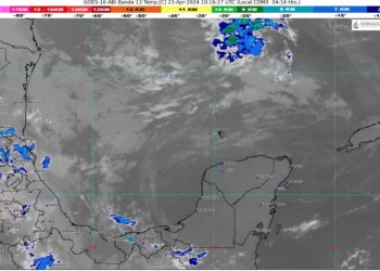 Prevén cielo nublado con lluvias aisladas en Quintana Roo