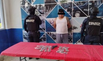 Detiene SSPC a masculino con arma de fuego y drogas