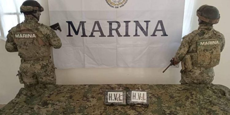 Aseguran dos paquetes de cocaína en costas de Xcalak