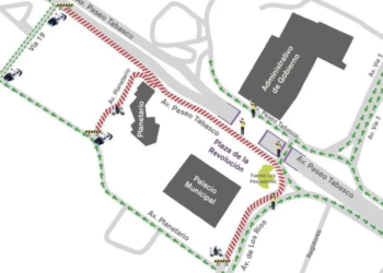 Alerta Vial: Cierre de carril en Av. Paseo Tabasco y Av. Los Ríos