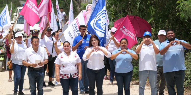 «Fernanda Alvear genera apoyo en comunidades desfavorecidas de Leona Vicario, Puerto Morelos»
