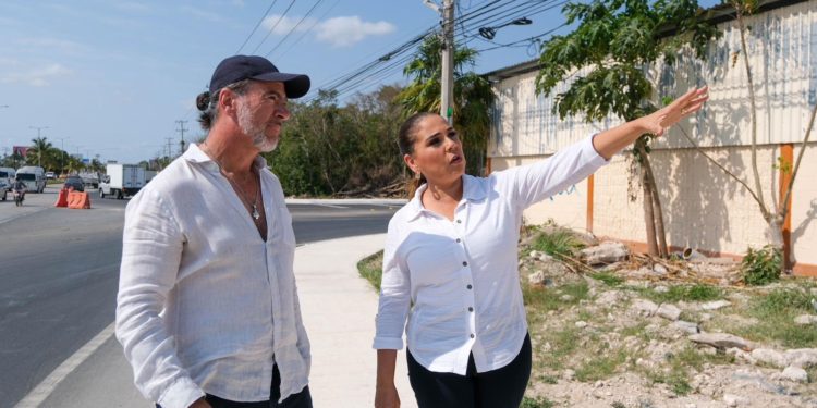 Inicia cableado subterráneo en el bulevar Colosio, de Cancún