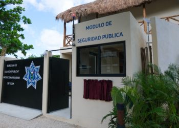 Entregan módulo de seguridad en zona hotelera de Tulum para reforzamiento de seguridad